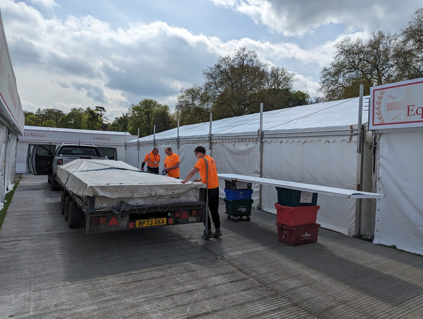Seamless Marquee Installation for Warwickshire Clothing at the Royal Windsor Horse Show