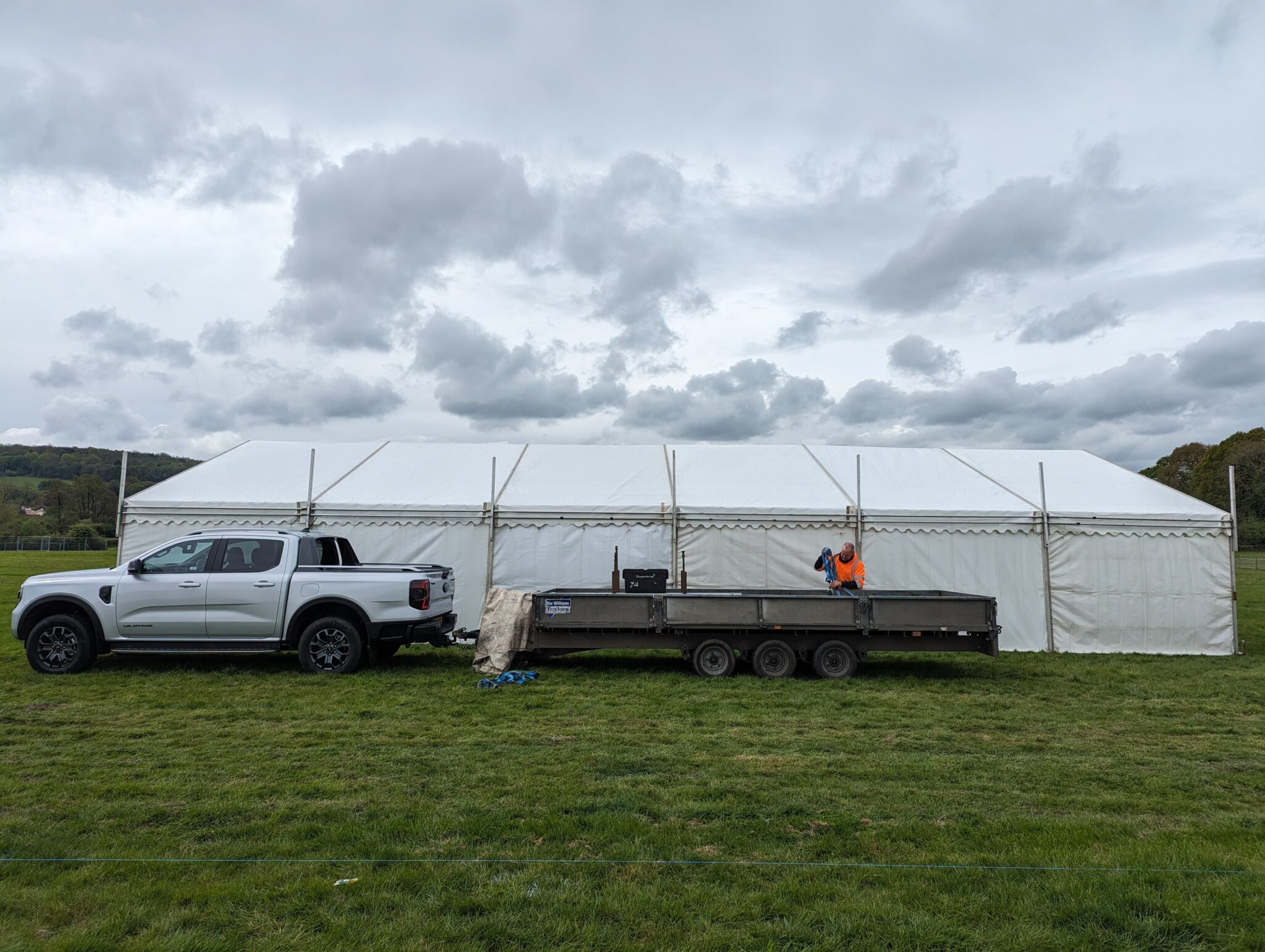 Flawless Marquee Service for Warwickshire Clothing at The North Somerset Show