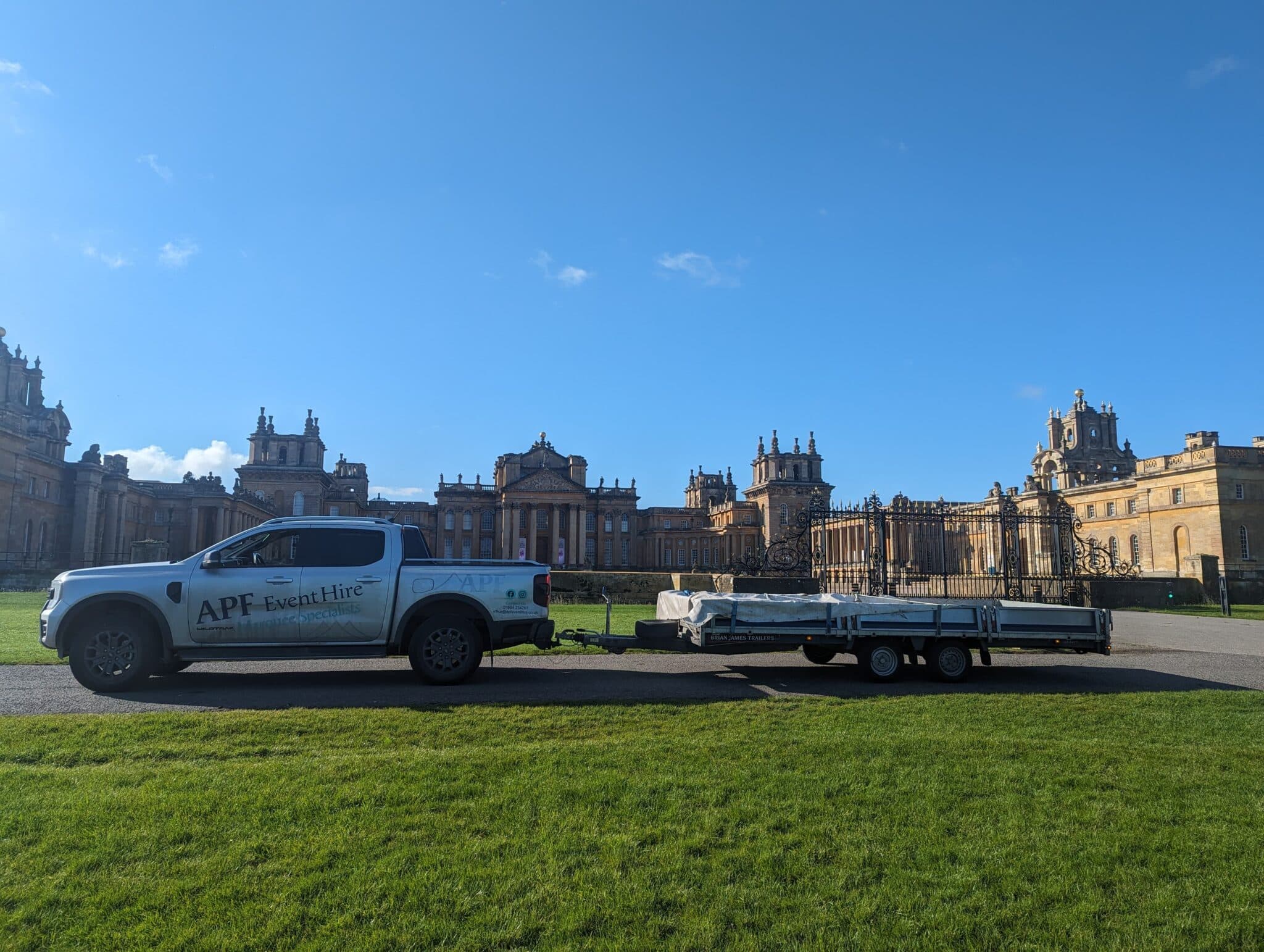 APF Event Hire Marquee Installation at Blenheim Palace