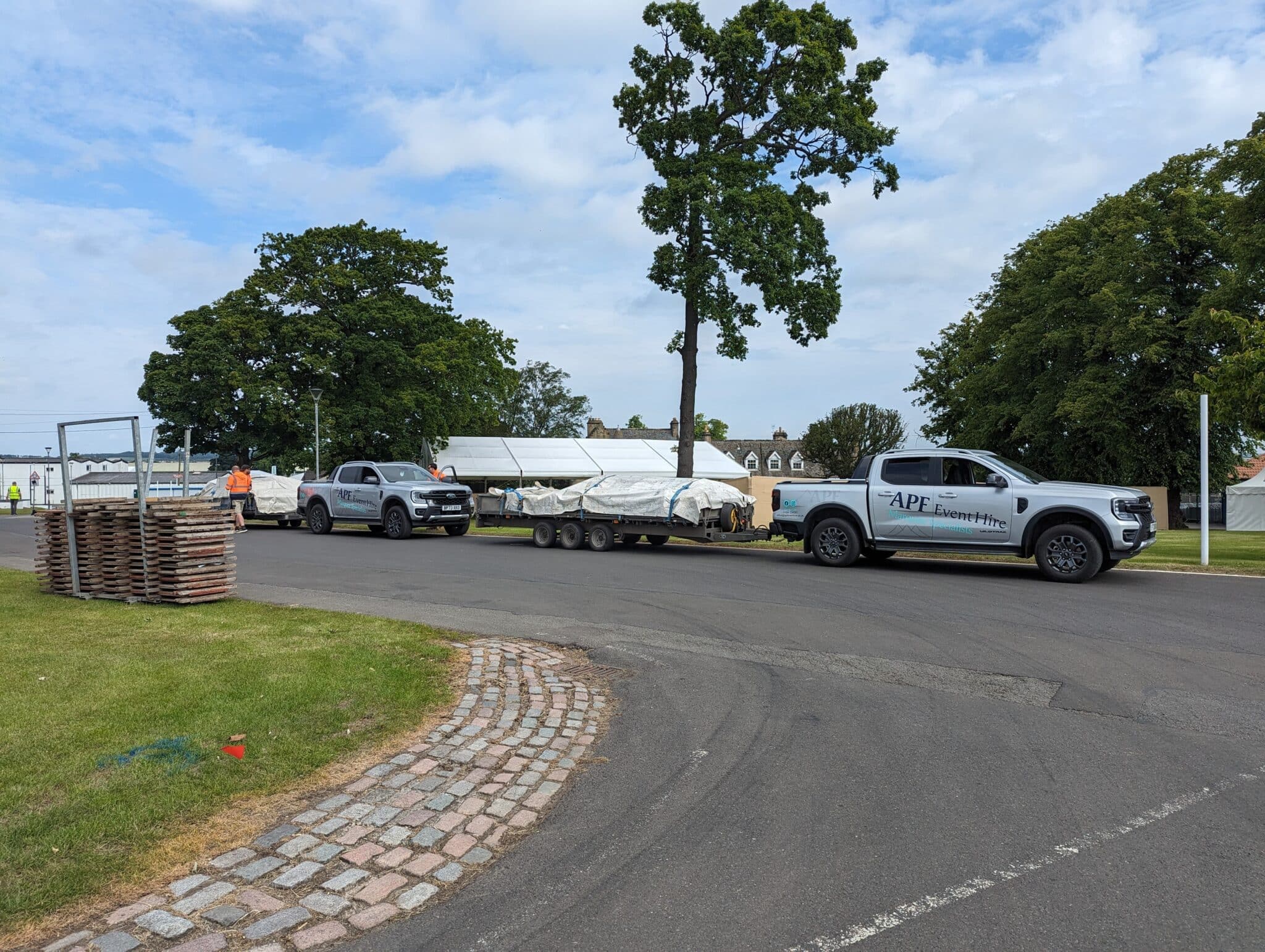 Dual Marquee Installation for Warwickshire Clothing at the Royal Highland Show