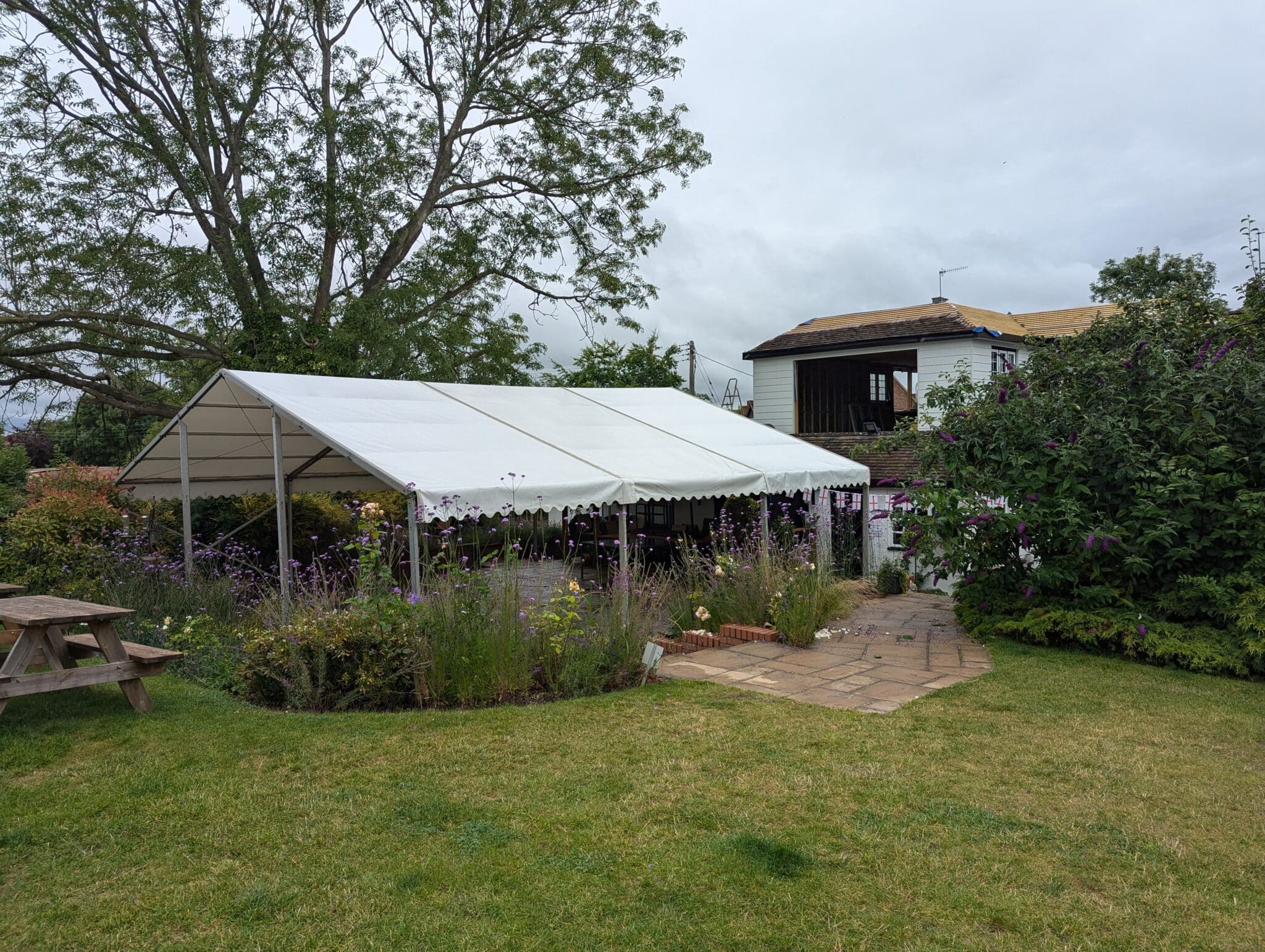 Marquee Installation for UEFA Championship Viewing at The Old Bush, Callow End