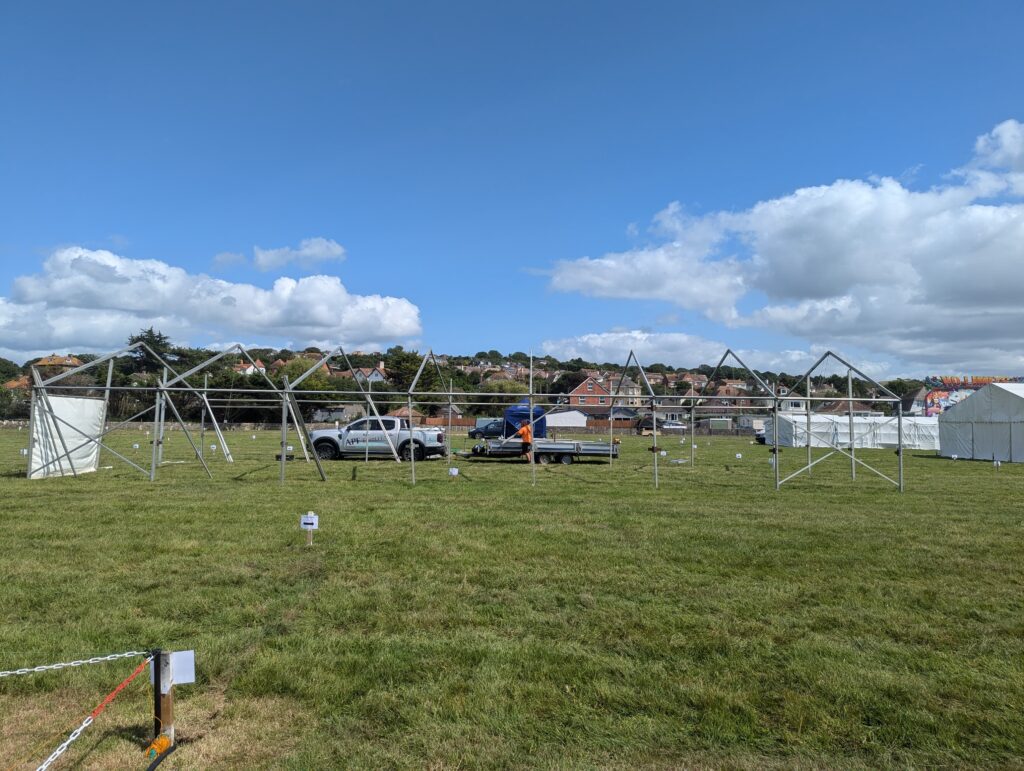 Marquee Installations for Fortis Clothing and Warwickshire Clothing at The Melplash Show