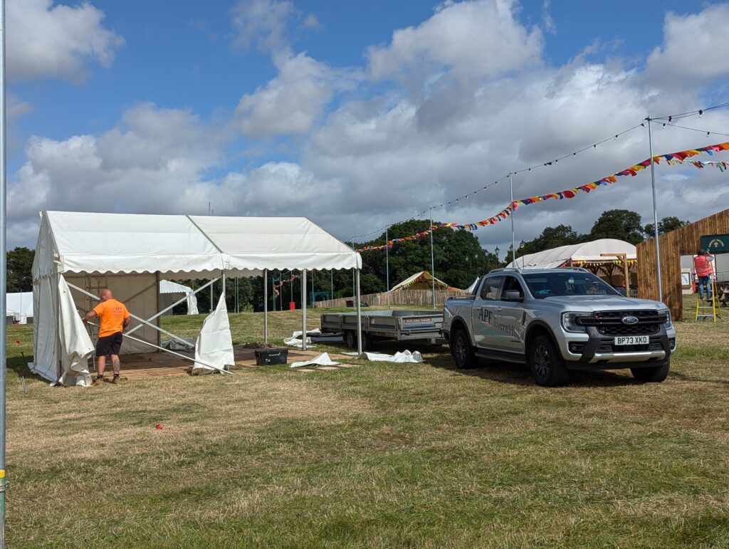 APF Event Hire Supports Comfort Gear/Sketchers Shoes at Carfest: The UK’s Biggest Family Fundraising Festival