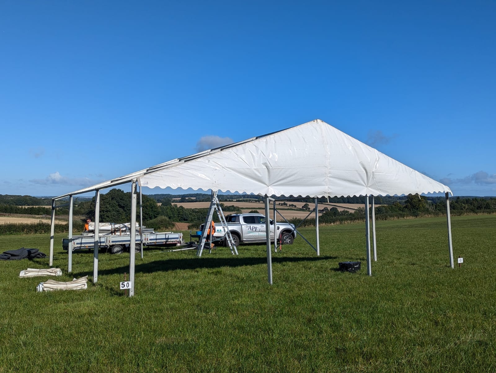 APF Event Hire Elevates the Hampshire Countryside Fair with a Premier Marquee Installation