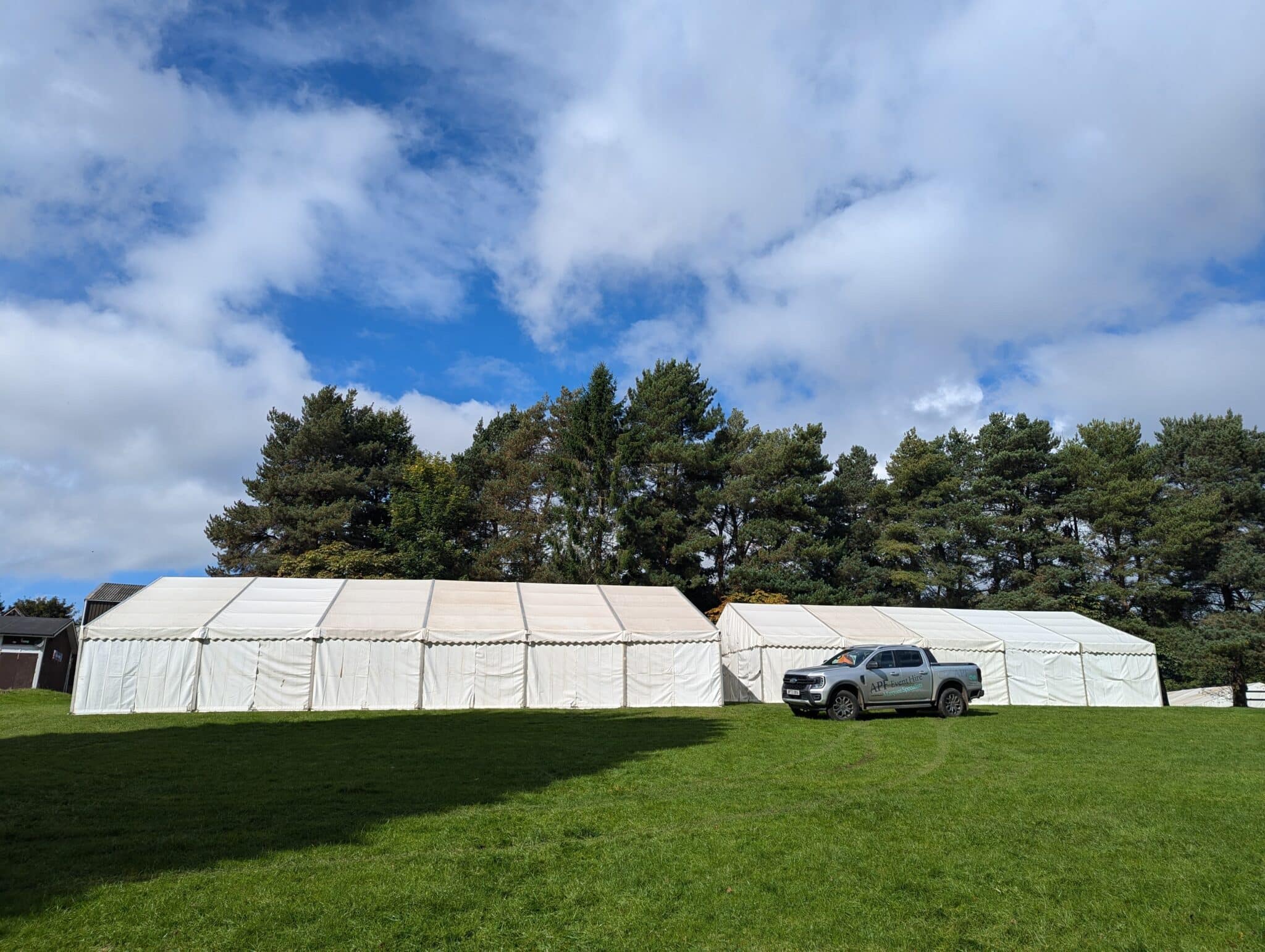 Our team supplied and set up three marquees of varying sizes, complete with 85 tables and 320 chairs, ensuring a comfortable and functional setting for the event.