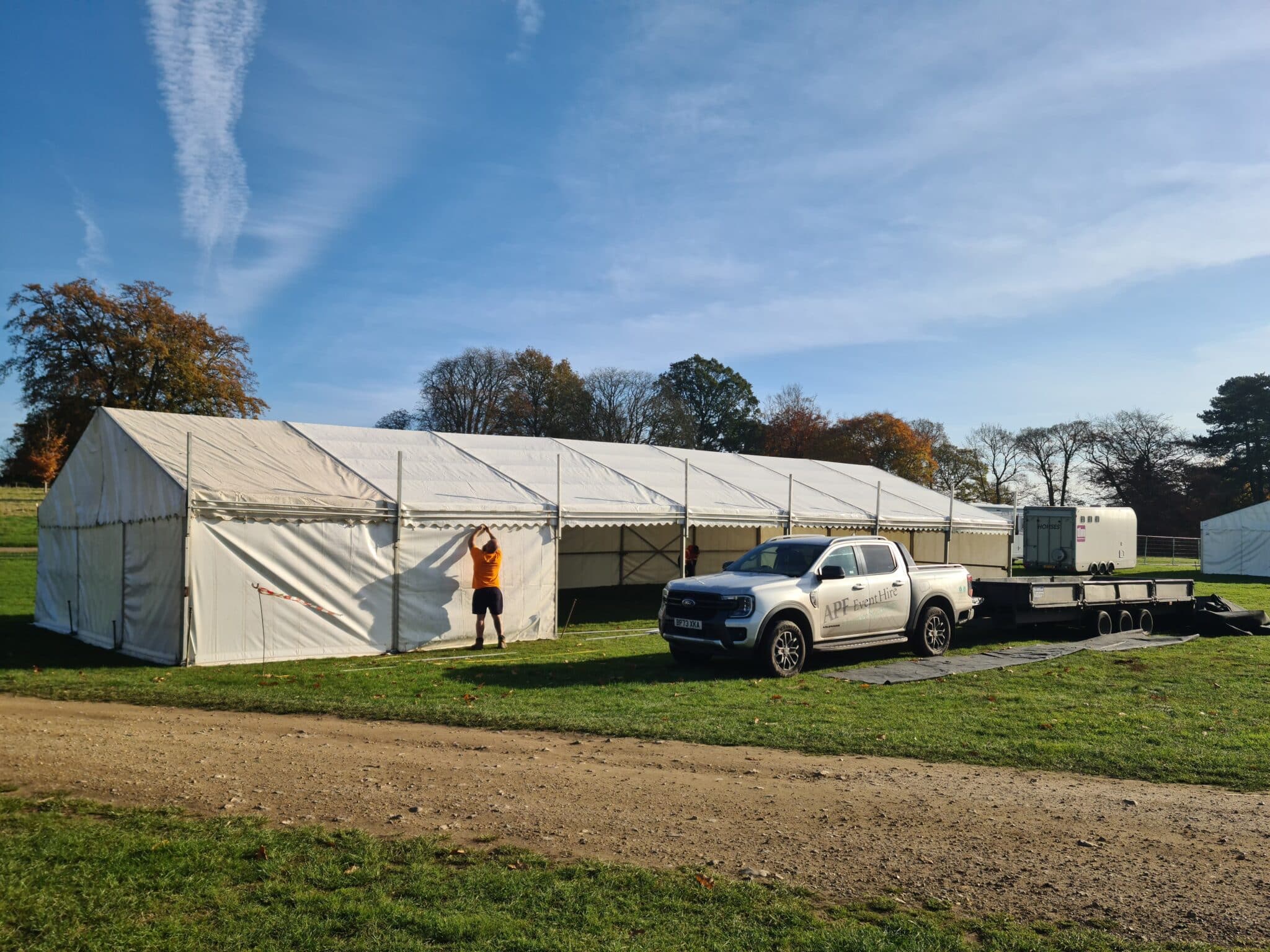 APF Event Hire Elevates the Sandringham Christmas Fair with Elegant Marquee Installations