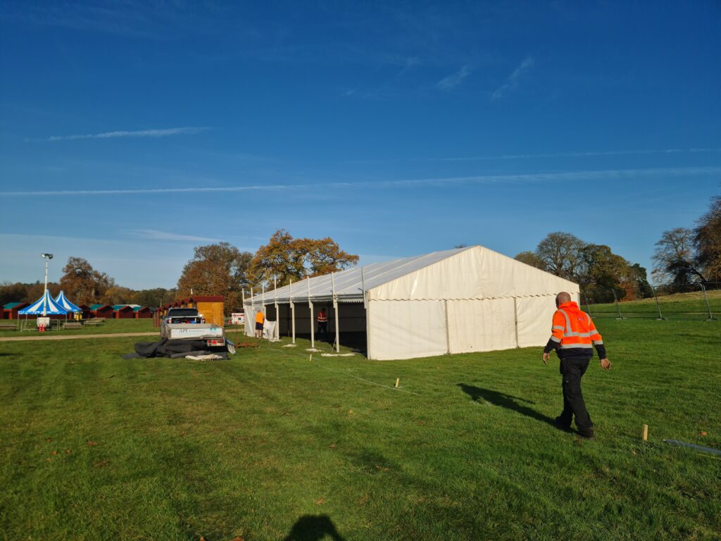 APF Event Hire Elevates the Sandringham Christmas Fair with Elegant Marquee Installations