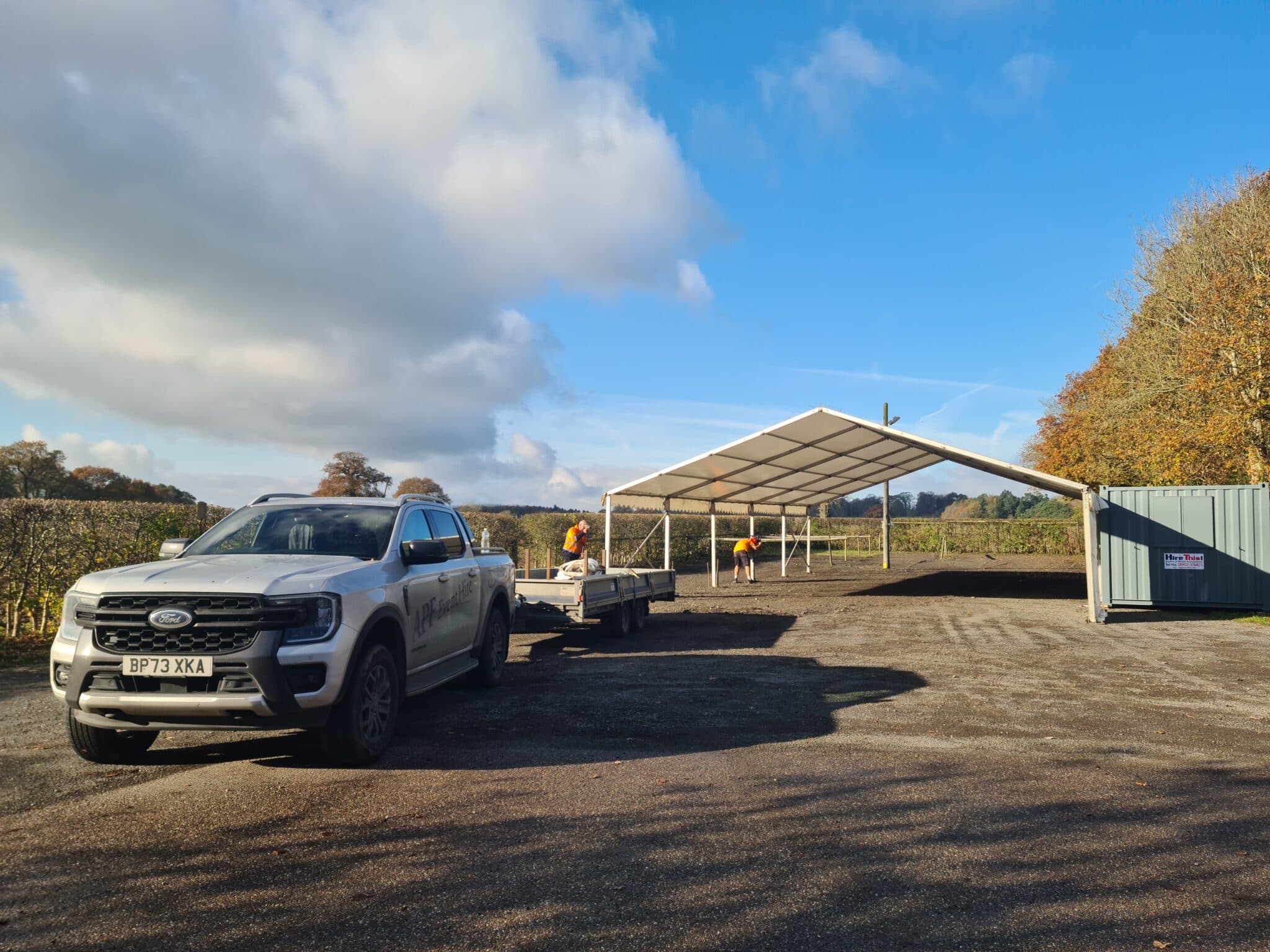 APF Event Hire Boosts Seasonal Sales with Bespoke Marquee Installations for Local Christmas Tree Shops